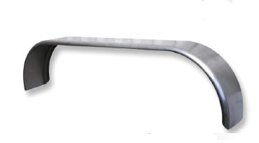 230mm Wide - Steel Curved with Rolled Edge - Trojan - Tandem Axle Mudguard - Pair