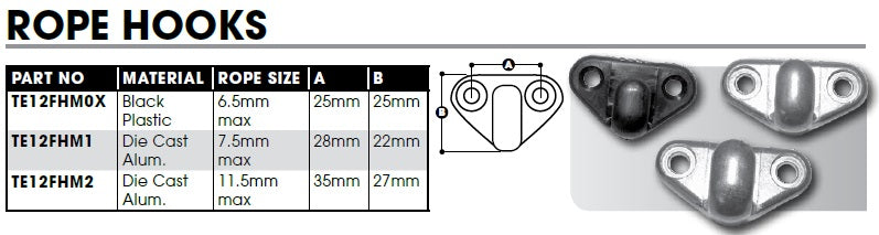 CM Lashing Hooks - Rope