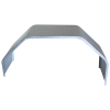 220mm Wide - Zinctec - Steel Folded with Rolled Edge - Suits 10" Wheels - Single Axle Mudguards - Pair