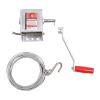 250kg Capacity Boat Trailer Winch - 1:1 Ratio - Wire Cable - Trojan