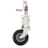 350kg Jockey Wheel - 250mm Solid Tyre - Swivel Mount - Trojan