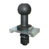 CM Trailer Parts 50mm High Rise Euro Towball & Locking Plate 1" shank