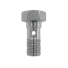 Hydraulic Brake Fitting - Single Banjo 3/8" UNF Stainless Steel