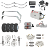 Electric over Hydraulic Braked Tandem Axle Kit - 3500kg - Road