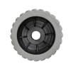 Jakaar Wobble Roller 110x75mm - Grey Ribbed - 22mm Bore