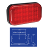 Narva Model 41 LED Tail Lamp - 9-33 volt - Red