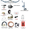 Trojan - Tandem Axle Trailer Kit - Hydraulic Braked - 2500kg - 14"