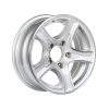 Treadway Alloy Trailer Rim 14"x 5.5" - Razor Silver - 5 x 4.5" PCD
