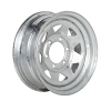 Treadway Trailer Wheel Rim Only - 15" x 6" Galvanised Spoke - 6 x 5.5" PCD