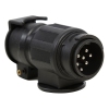 CM Trailer Plug - 13 Pin Euro Male Plug to 7 Pin Round Female Socket