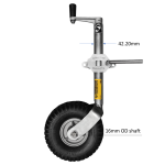 220kg Capacity Jockey Wheel - 300mm Pneumatic Tyre - Clamp on - Christine_3