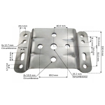 Christine Swivel Plate U-Bolt 8MM Large 150mm_3
