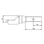 Hayman Reese Towball Mount 21314 - 4500kg - 67mm Drop - 1 1/4\" (32mm) Towball Shank Diameter_2
