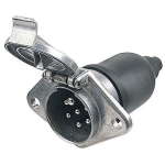 Hella Trailer Plug - Heavy Duty 7 Pin Large Round Plug - Metal_1