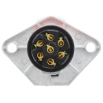 Hella Trailer Plug - Heavy Duty 7 Pin Large Round Plug - Metal_3