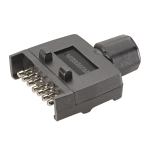 Narva Trailer Plug - 7 Pin Flat Plug - Quick Fit - Male Connection_1