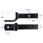 Pro Towball Mount 21177 - 3500kg - 98mm Drop - 200mm Shank_3