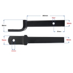 Pro Towball Mount PRO7203 - 3500kg - 86mm Drop - 305mm SOLID Shank_3