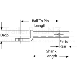 Reese Towball Mount T40381 - 3600kg - 76mm Drop - 25mm TB Hole_2
