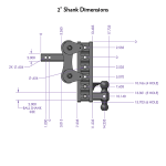 The Boss Torsion-Flex Hitch - 180-370 kg Tongue Weight - 4500kg - 7.5\" Drop/Raise_2