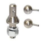 Towballs - Convert a ball - 2 Ball Set 1\" Shank (Nickel Plated)_1