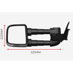 Toyota LandCruiser - 300 Series - Compact Towing Mirror_4