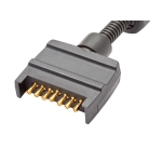 Trojan 7 Pin Flat Male to 7 Pin Round Female Trailer Connector Adapter_2