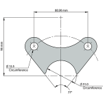 Trojan Disc Brake - Mk3 Hydraulic Caliper - Caliper Mounting Plates - Weld-on_3