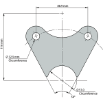 Trojan Disc Brake - Mk3 Hydraulic Caliper - Caliper Mounting Plates - Weld-on_4