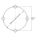 Trojan Hub Only - Standard 155mm Hub - 4 Stud - 100mm PCD_4