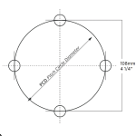 Trojan Hub Only - Standard 155mm Hub - 4 Stud - 4.25\" PCD_4