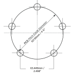 Trojan Hub Only - Standard 155mm Hub - 5 Stud - 120mm PCD_4