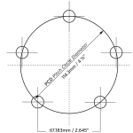 Trojan Hub Only - Standard 155mm Hub - 5 Stud - 4.5\" PCD - 0.5\"_4