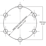 Trojan Hub Only - Standard 190mm Hub - 6 Stud - 5.5\" PCD_4