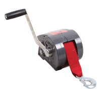 1130kg Capacity Boat Trailer Winch - 1:1/5:1/10:1 Ratio - Webbed Strap - Trojan