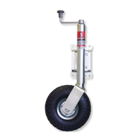 120kg Capacity Jockey Wheel - 350mm Pneumatic Tyre  - Swivel Mount - Trojan