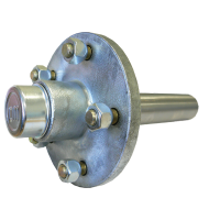 1500kg Non-Braked 150mm Hub - Short Stub - Mulitple PCD Options - CM Hub & Stub Axle Kit