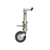 250kg Capacity Jockey Wheel - 190mm Alloy Wheel - Bolt On - Side Wind - Christine