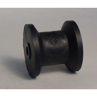 Marin X Keel Roller - 086mm Black Rubber (Nylon Bushes)