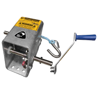 750kg Capacity Boat Trailer Winch - 5:1/1:1 Ratio - Rope - Christine Products