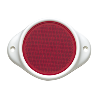 Narva Reflector Red 80mm Round Dual Hole