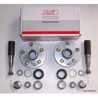 1500kg Non Braked Hub - 39mm Stub Axle - Multiple PCD Options - AL-KO Hub Stub & Bearing Axle Kit