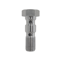 Hydraulic Brake Fitting - Double Banjo Bolt 3/8\" UNF Stainless Steel
