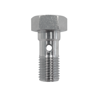 Hydraulic Brake Fitting - Single Banjo 3/8\" UNF Stainless Steel