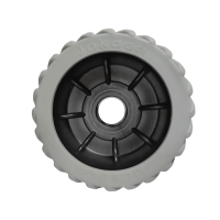 Jakaar Wobble Roller 110x75mm - Grey Ribbed - 22mm Bore