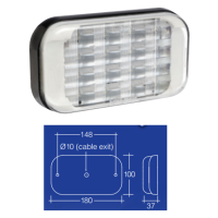 Narva Model 41 LED Tail Lamp - 9-33 volt - White