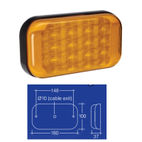 Narva Model 41 LED Tail Lamp - 9-33 volt - Amber
