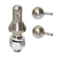 Towballs - Convert a ball - 2 Ball Set 1\" Shank (Nickel Plated)