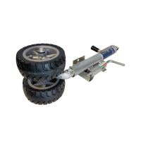 Trailparts Jockey Wheel - Vertical pin, 7" Dual Alloy wheel - 500 kg - high bracket