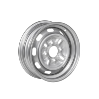 Treadway Trailer Wheel Rim Only - 13\" x 4.5\" Silver Spoke - 4 x 4.25\" PCD